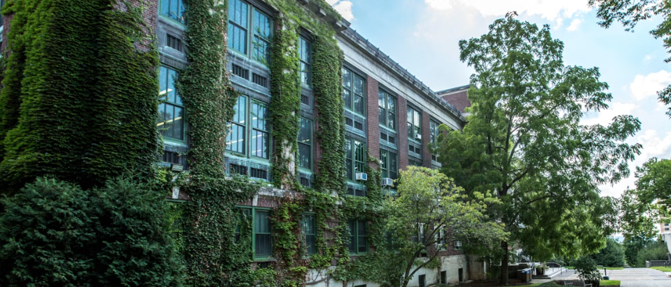 ivy-covered campus building