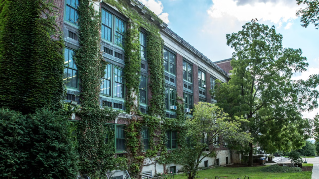 ivy-covered campus building